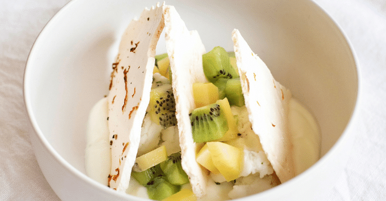 Pavlova kiwi dessert noel