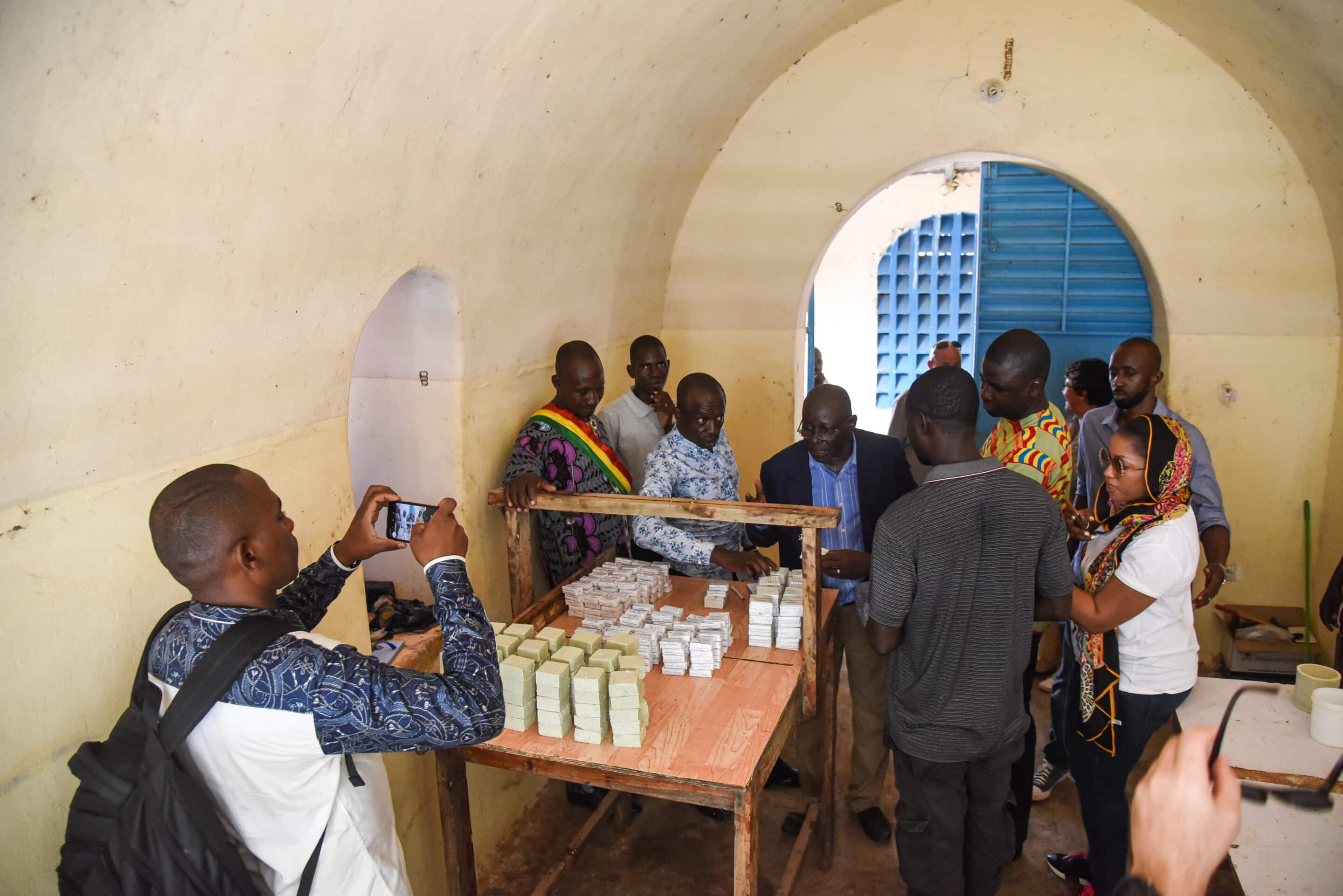 Visite Invest Green Business Area Konseguela Production soap Green Business Area Konséguéla Mali Covid 19