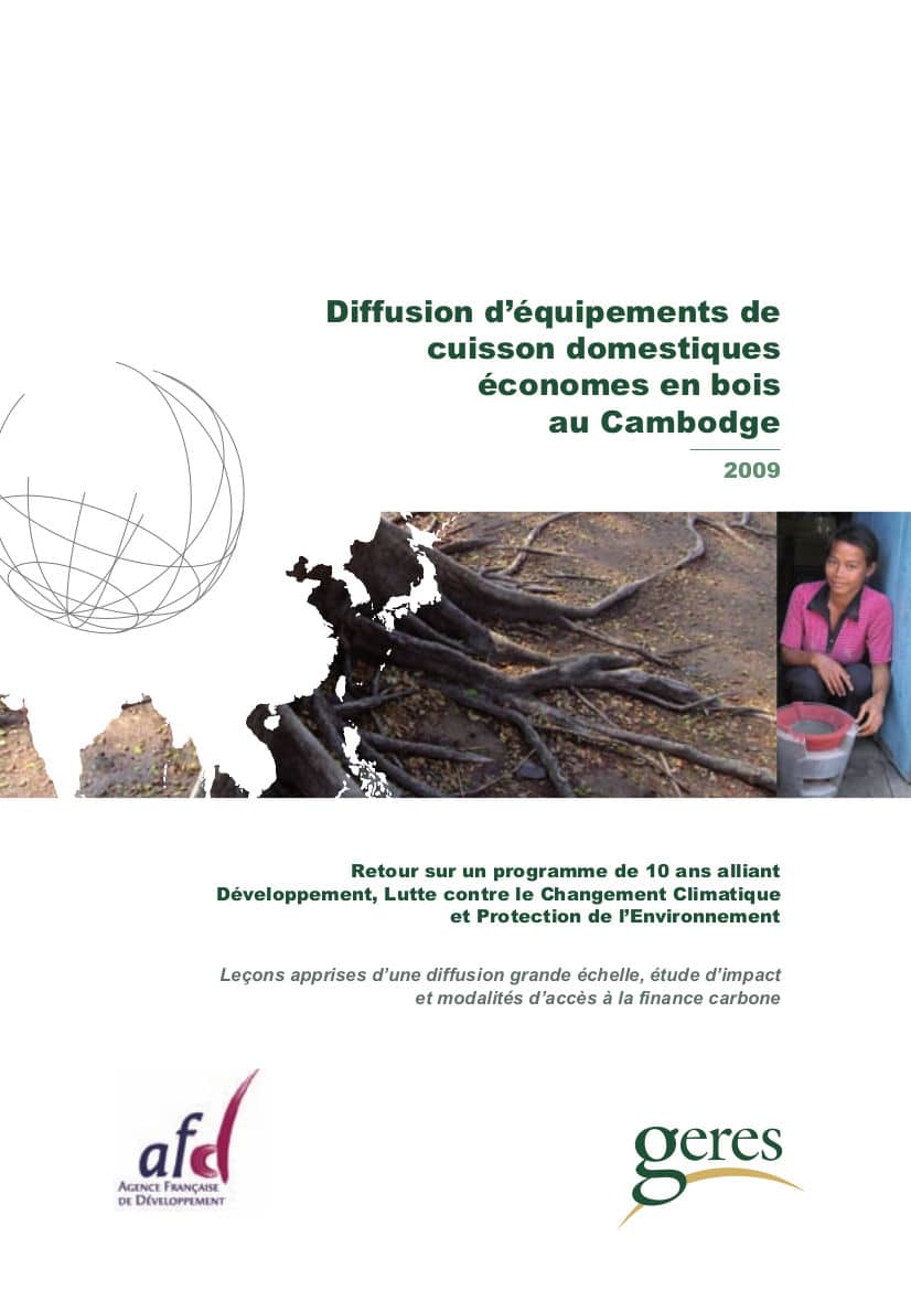 Diffusion d’équipements de cuisson domestiques économes en bois au Cambodge