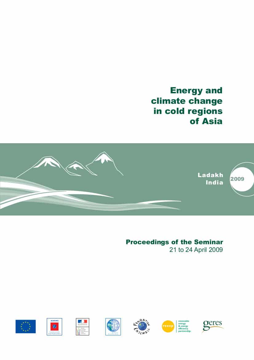 Energy and climate change in cold regions of Asia Proceedings of the Seminar