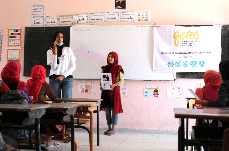 animation énergie climat école maroc