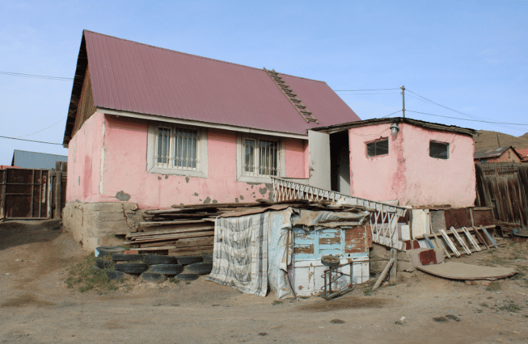 Example of houses in Ulaanbaatar