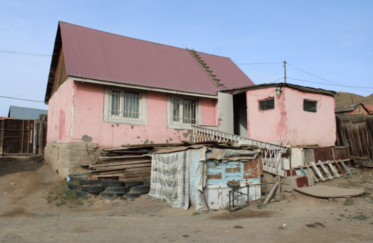 Exemple de maisons à Oulan-Bator