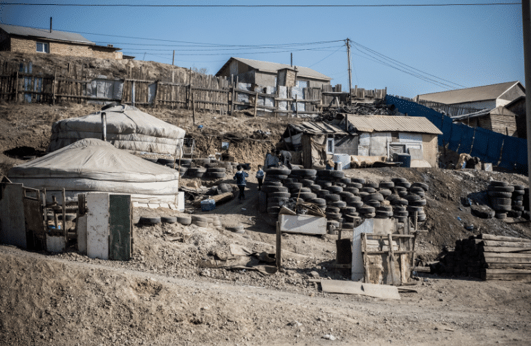 Example of houses in Ulaanbaatar