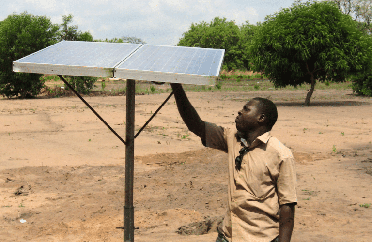 Installation of photovoltaic panels Benin