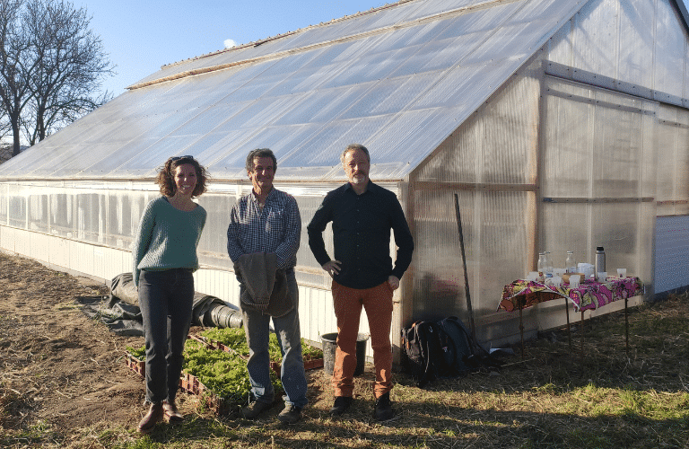 Visite et accompagnement serre bioclimatique 3 murs Gérard Daumas